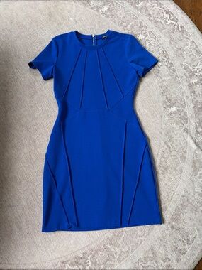 Women’s Royal Blue Short Sleeve Sheath Dress